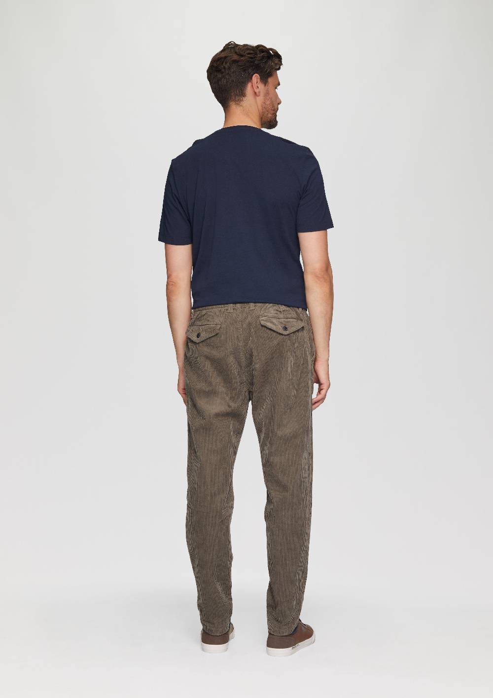 S.Oliver Cord-Chino Aus Baumwollstretch Mit Bundfalten