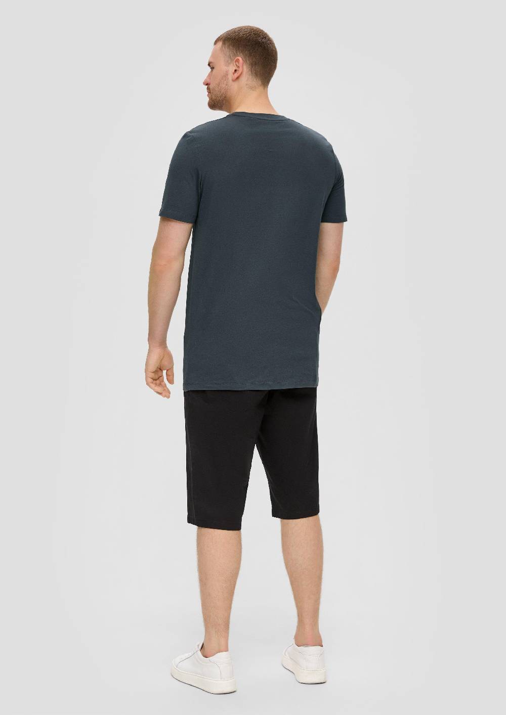 S.Oliver Crew-Neck-Shirt Mit Frontprint Aus Baumwoll-Jersey