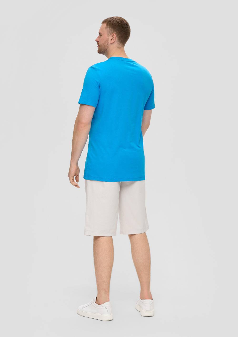 S.Oliver Crew-Neck-Shirt Mit Frontprint Aus Baumwoll-Jersey