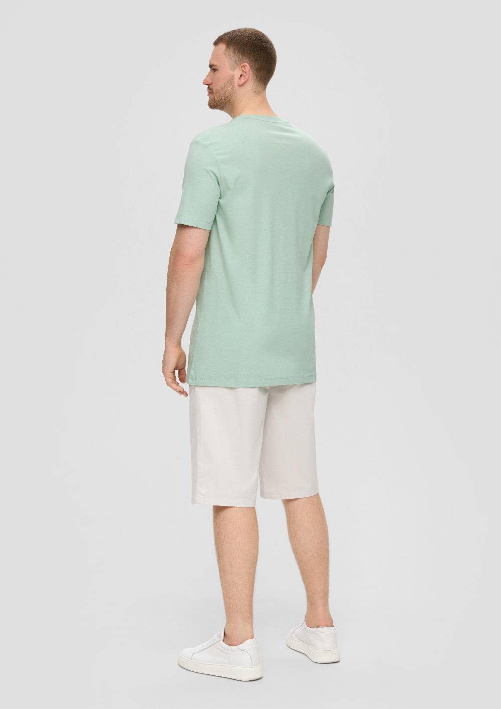 S.Oliver Crew-Neck-Shirt Mit Frontprint Aus Baumwoll-Jersey