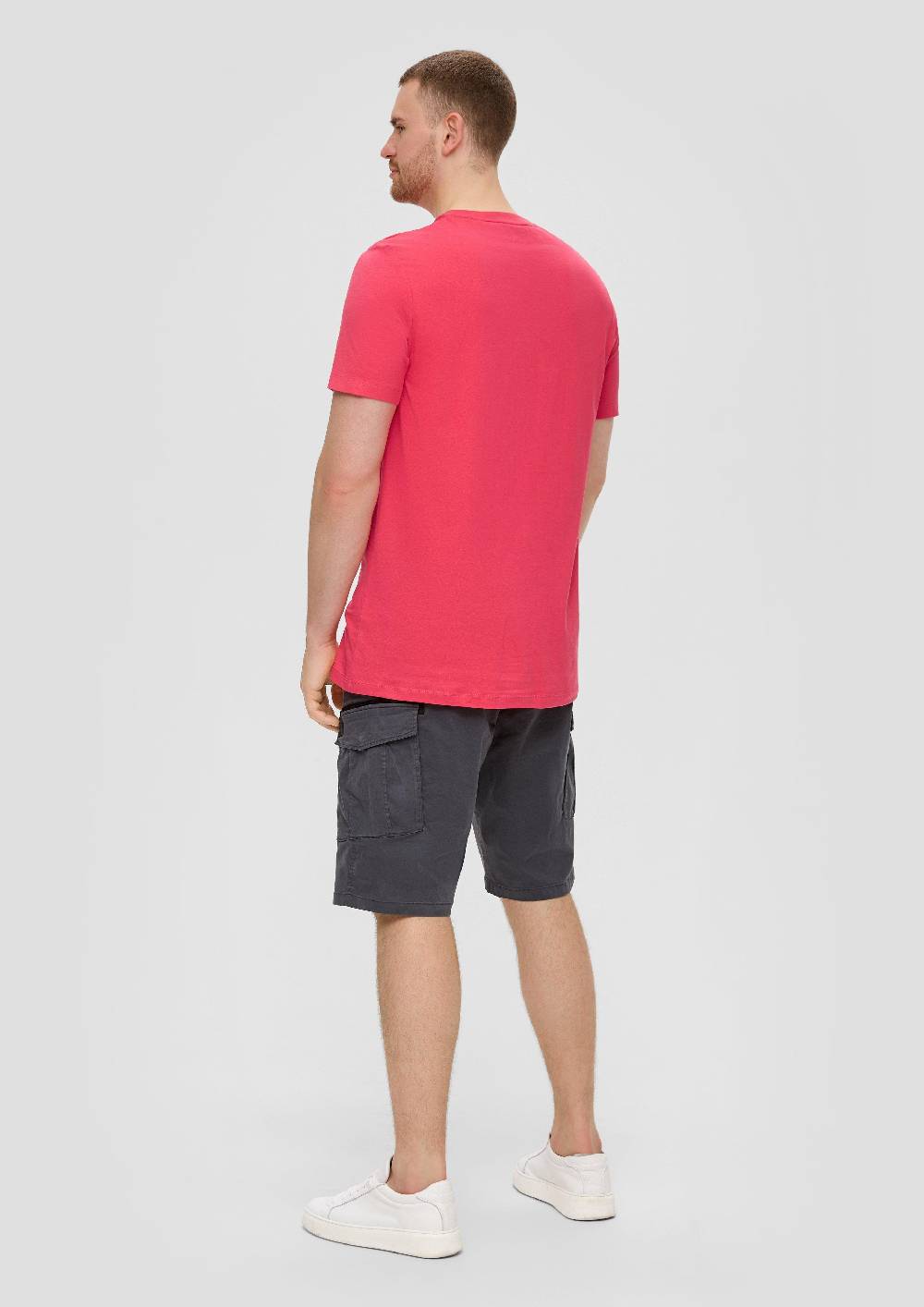 S.Oliver Crew-Neck-Shirt Mit Frontprint Aus Baumwoll-Jersey