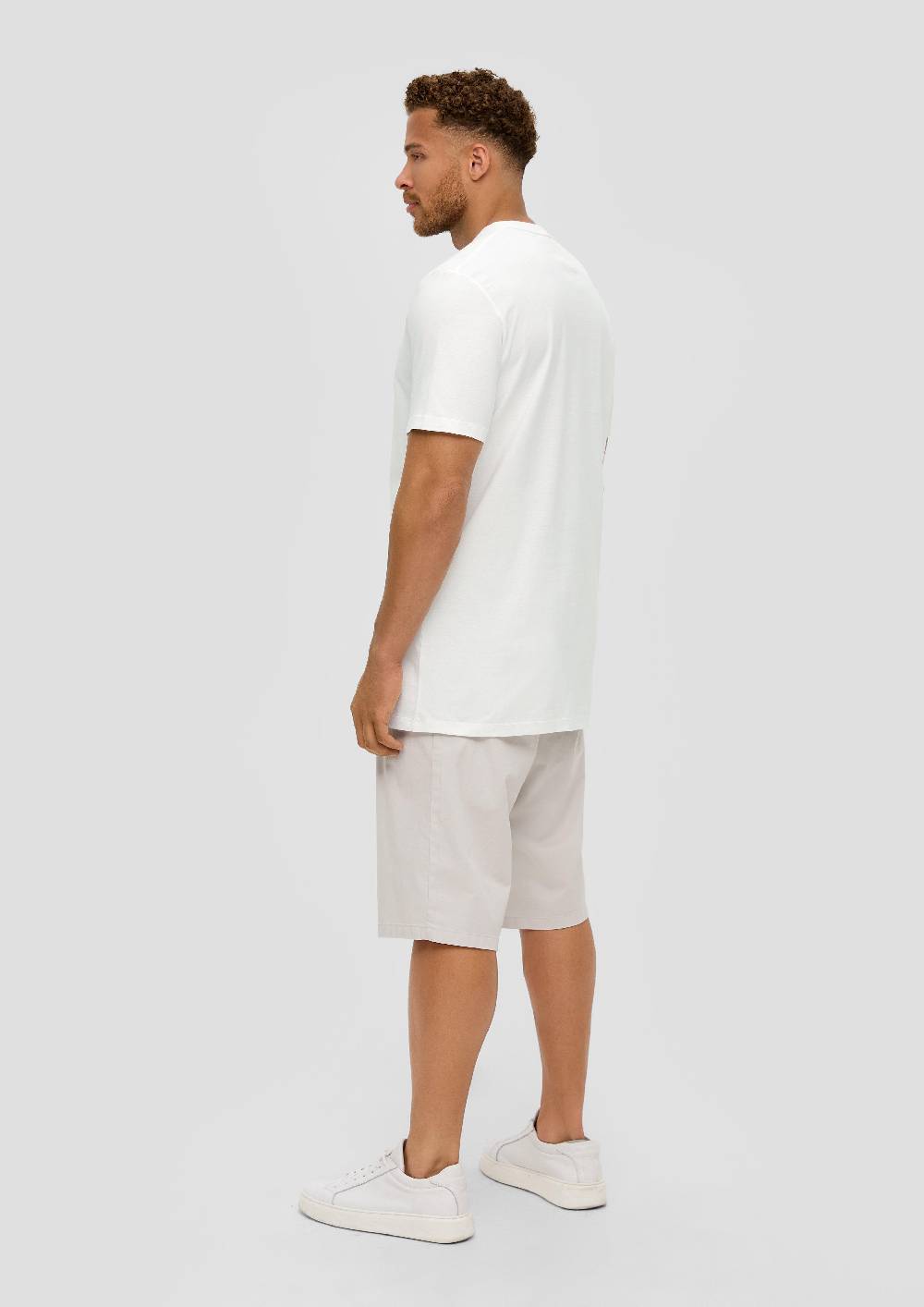 S.Oliver Crew-Neck-Shirt Mit Frontprint Aus Baumwoll-Jersey