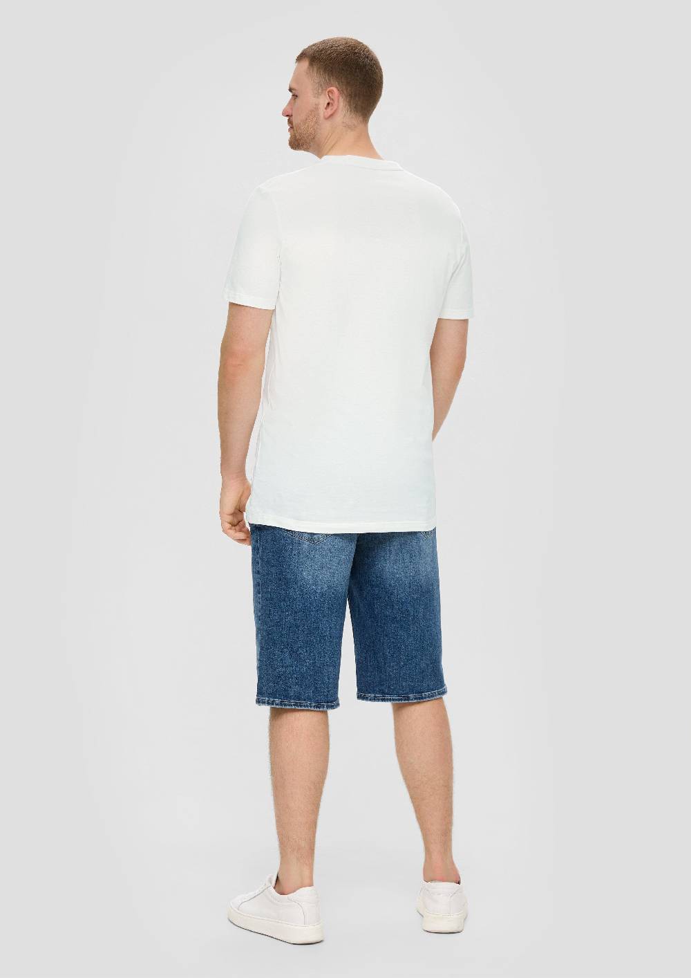 S.Oliver Crew-Neck-Shirt Mit Frontprint Aus Baumwoll-Jersey