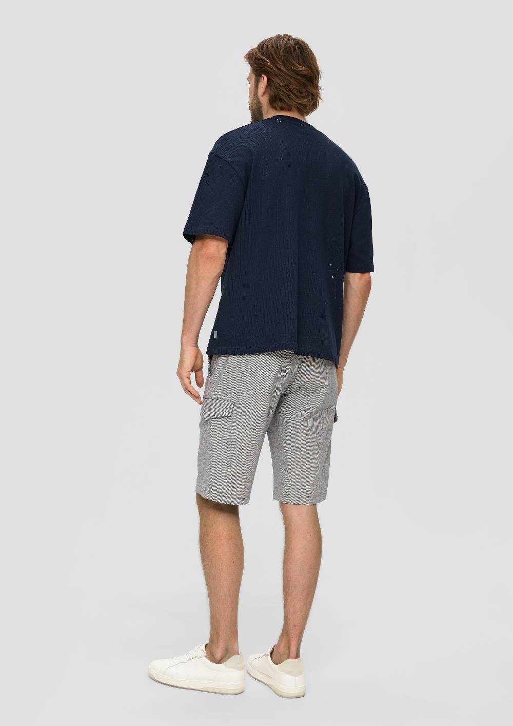 S.Oliver Crewneck-Shirt Aus Jacquard Im Relaxed Fit