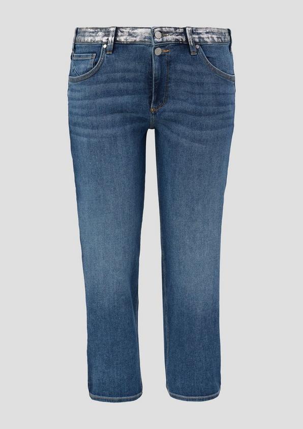 s.Oliver Crop-Jeans Catie / Slim Fit / High Rise / Straight Leg