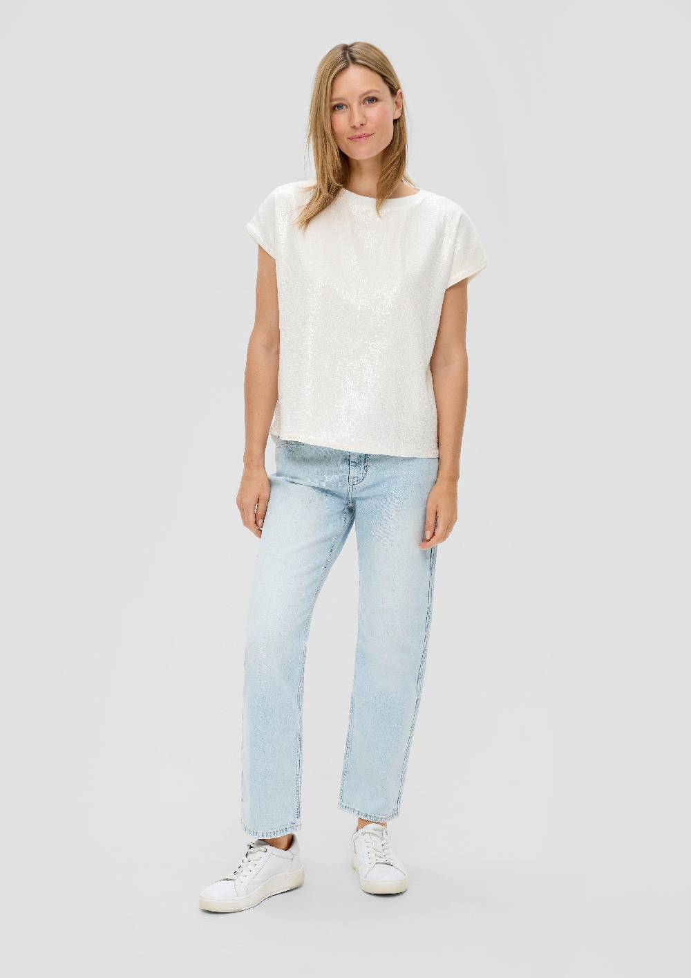 S.Oliver Cropped-Jeans Karolin / Regular Fit / Mid Rise / Straight Leg