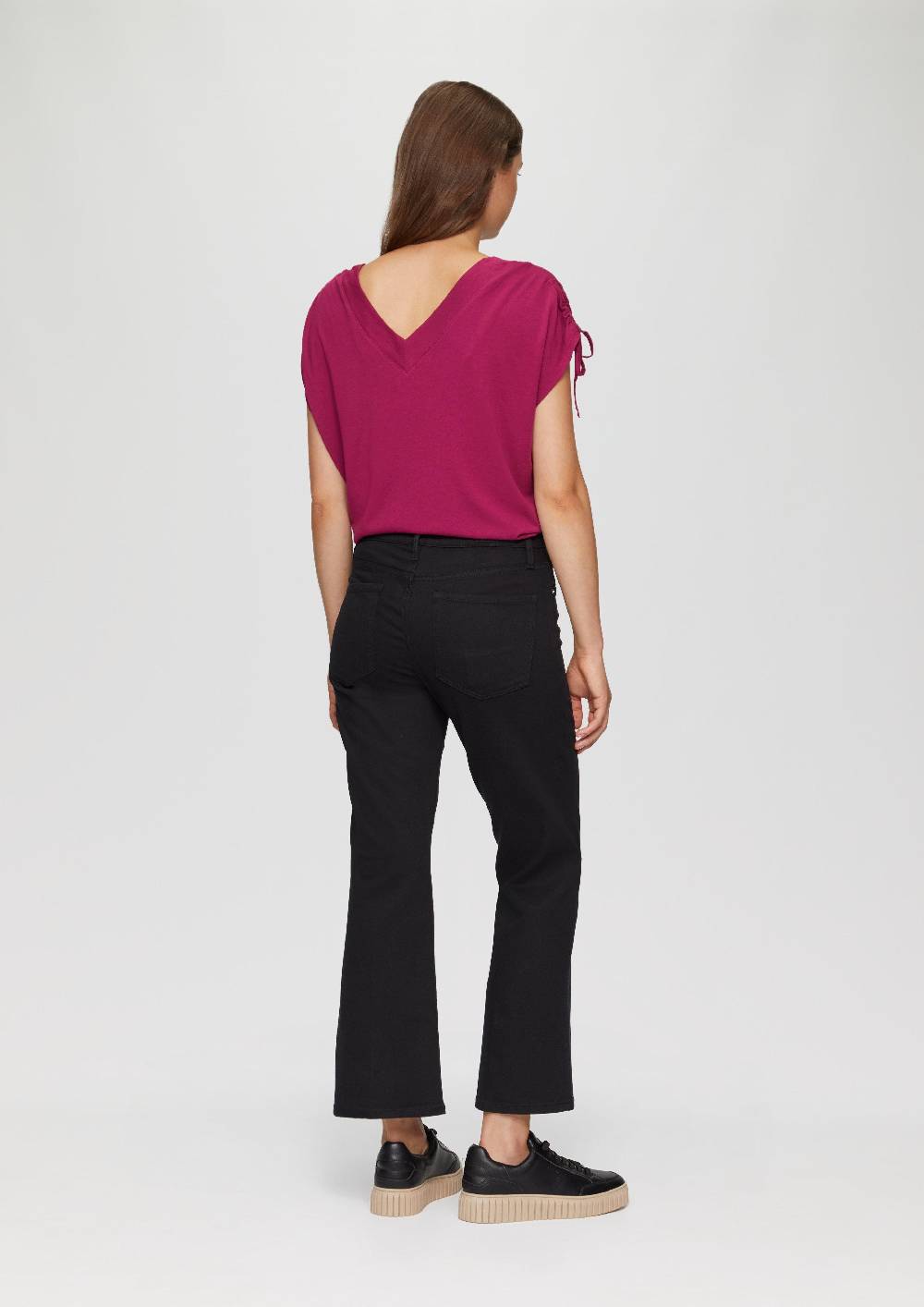 S.Oliver Cropped Jeans / Regular Fit / Mid Rise / Flared Leg