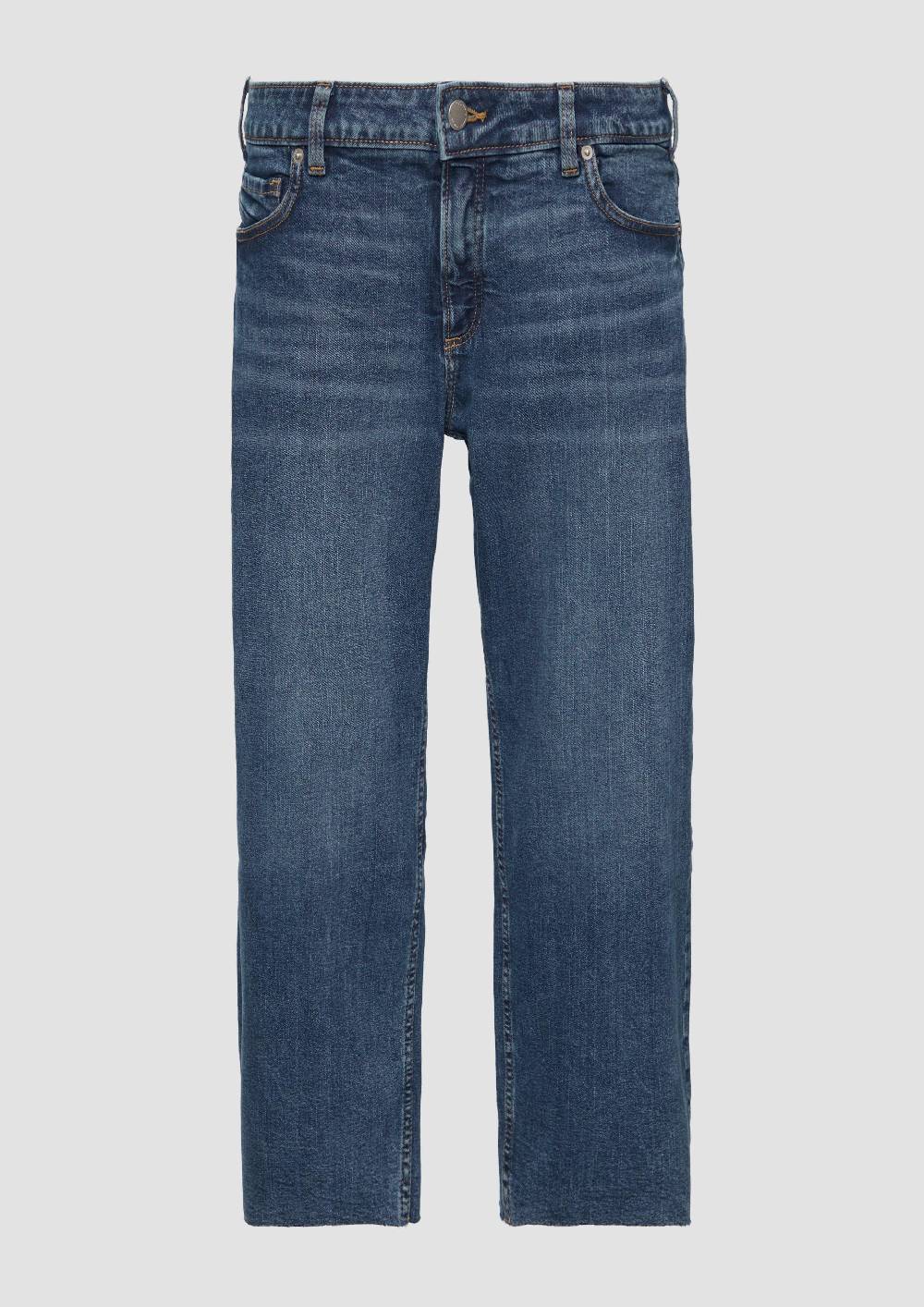 S.Oliver Cropped-Jeans / Slim Fit / Mid Rise / Straight Leg