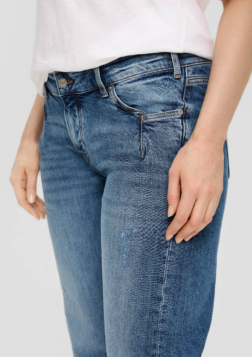 S.Oliver Curvy Jeans / Regular Fit / Mid Rise / Semi-Wide Leg