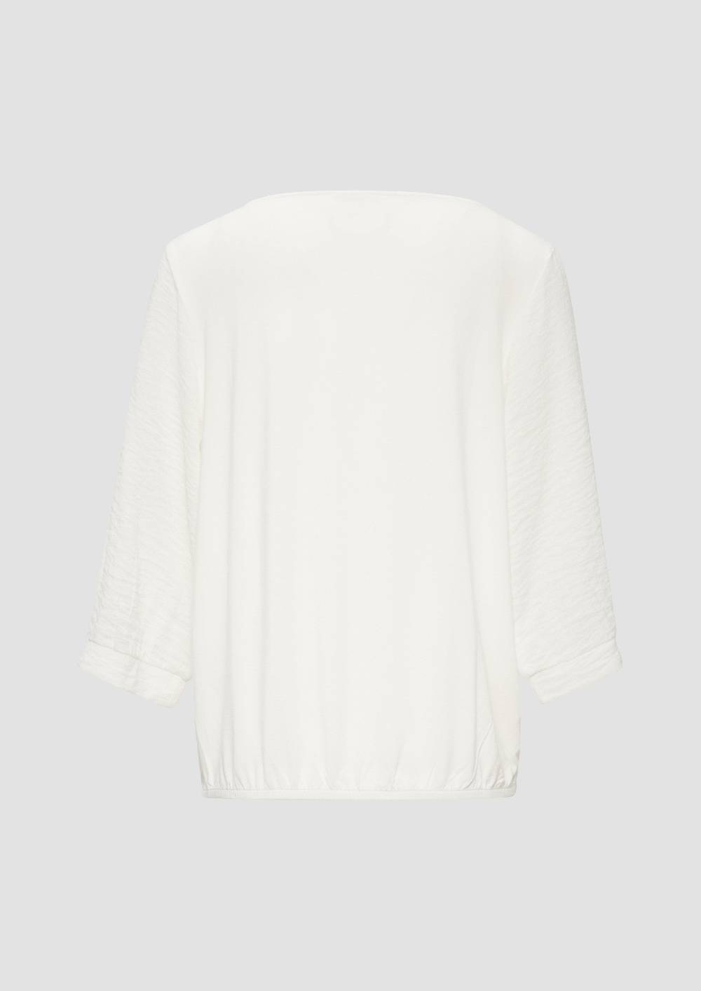 S.Oliver Fabricmix-Shirt Im Relaxed Fit Mit Weitem Ärmel