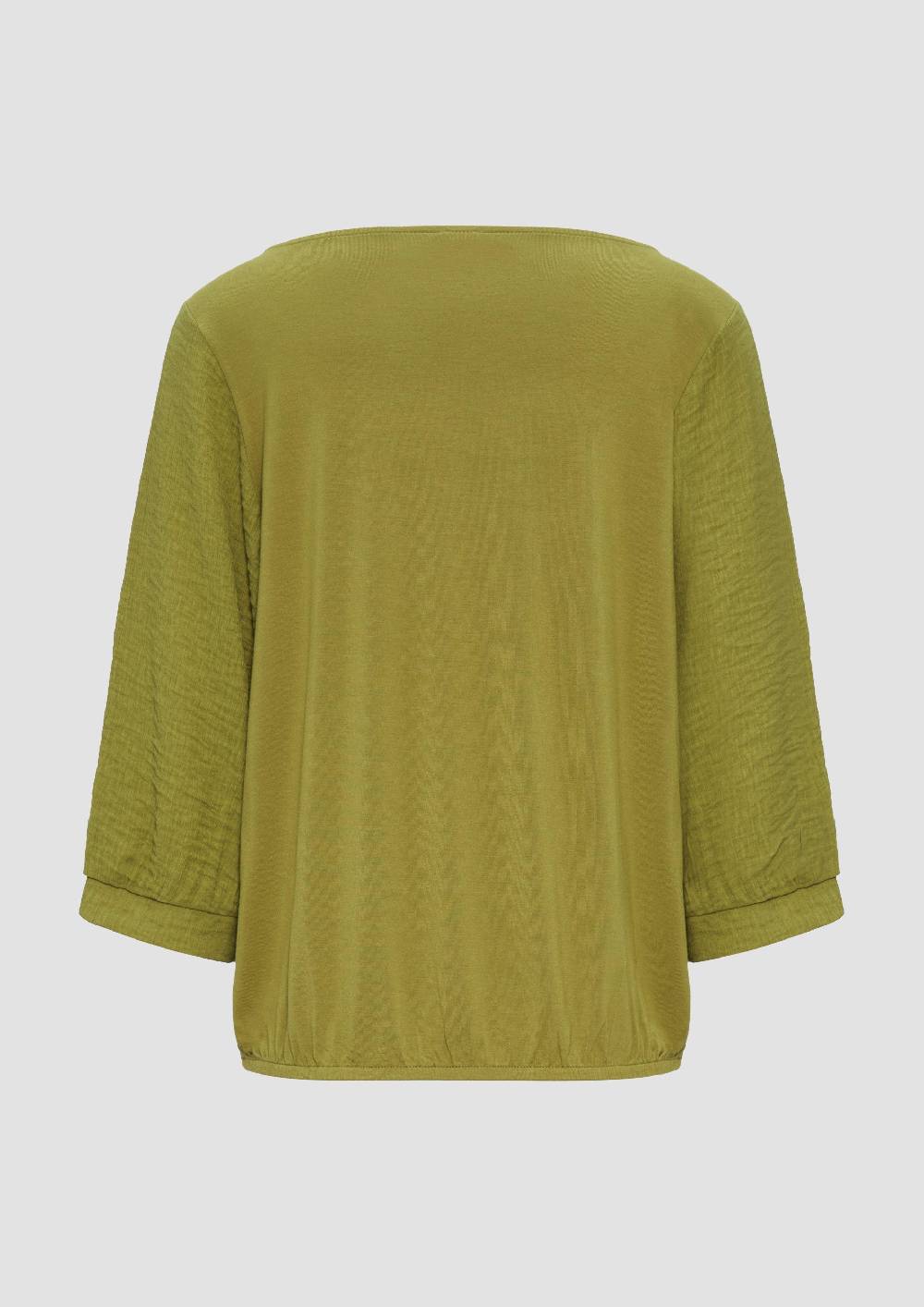 S.Oliver Fabricmix-Shirt Im Relaxed Fit Mit Weitem Ärmel