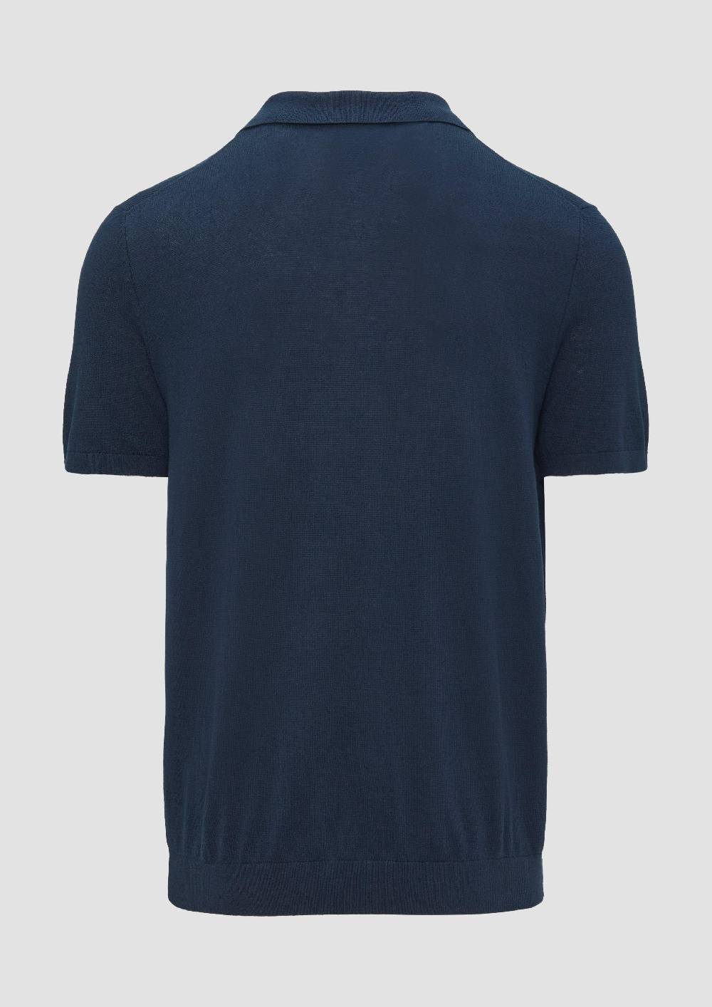 S.Oliver Feinstrick-Poloshirt Aus Baumwoll-Seide-Mix