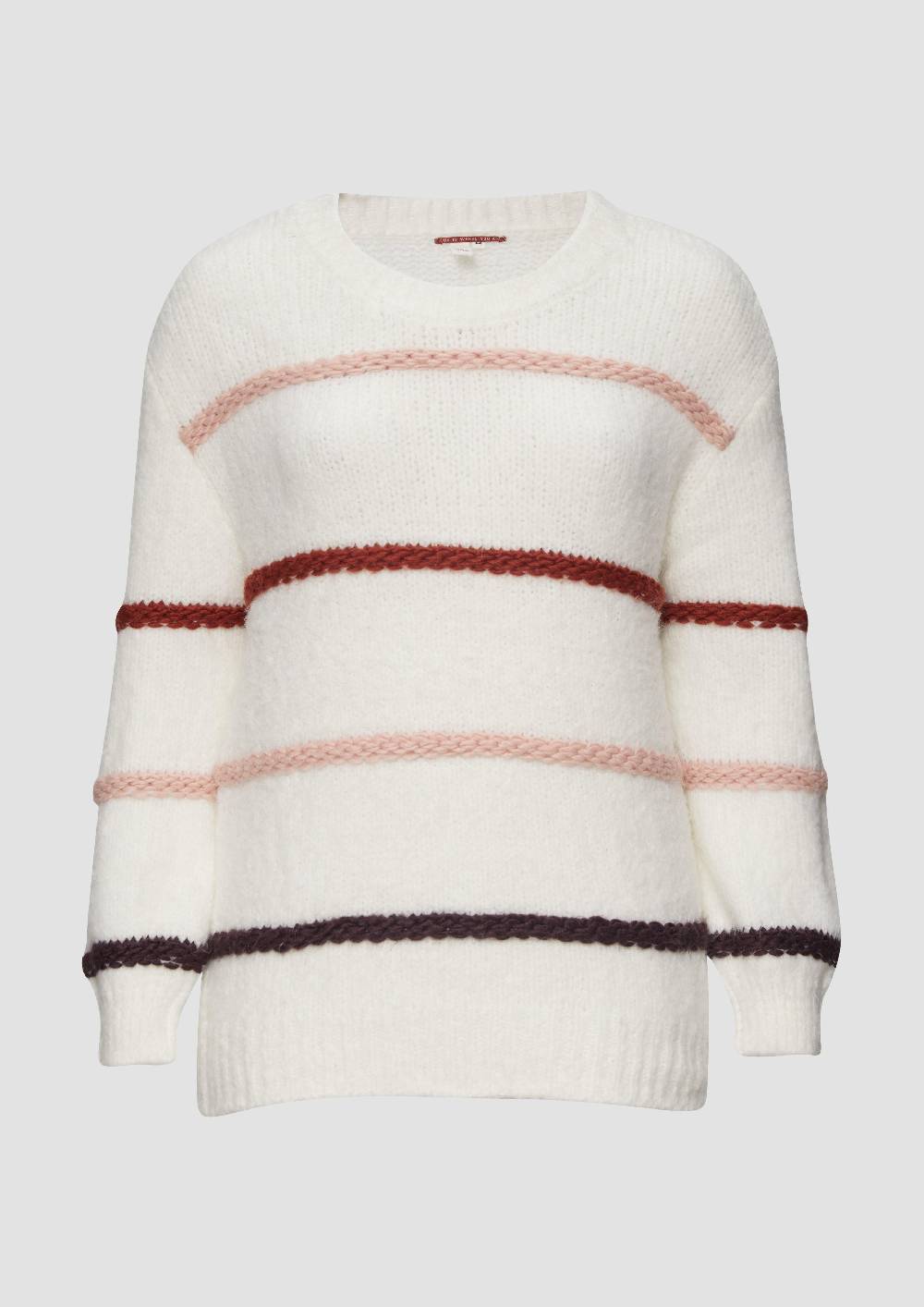 S.Oliver Flauschiger Pullover Mit überschnittenen Schultern