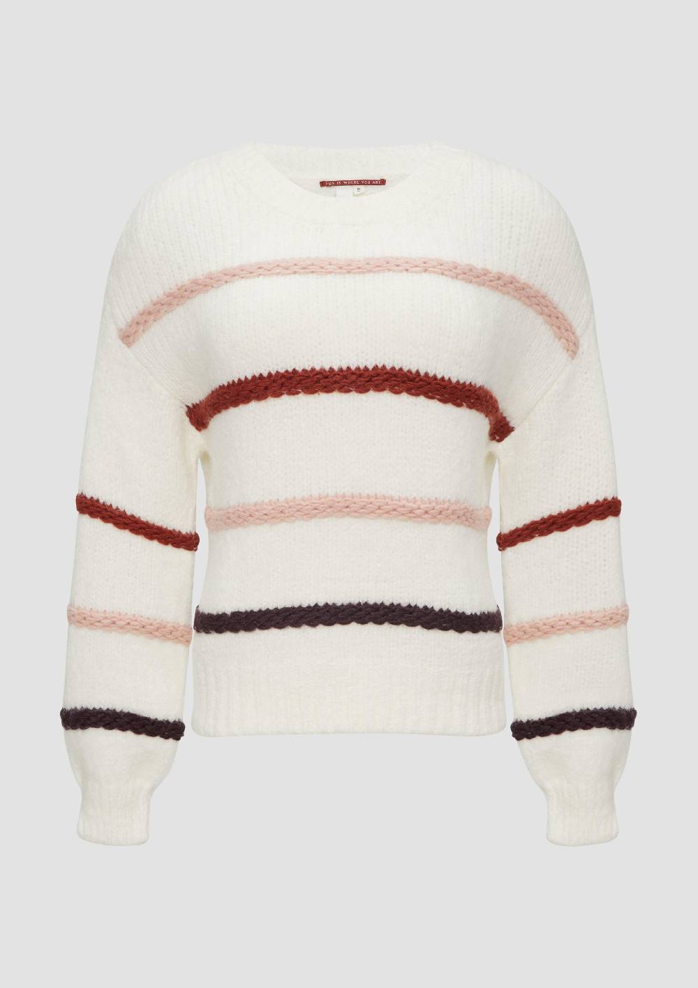 S.Oliver Flauschiger Pullover Mit überschnittenen Schultern