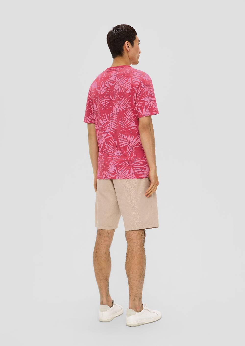 S.Oliver Gemustertes T-Shirt Mit Flammgarn-Struktur