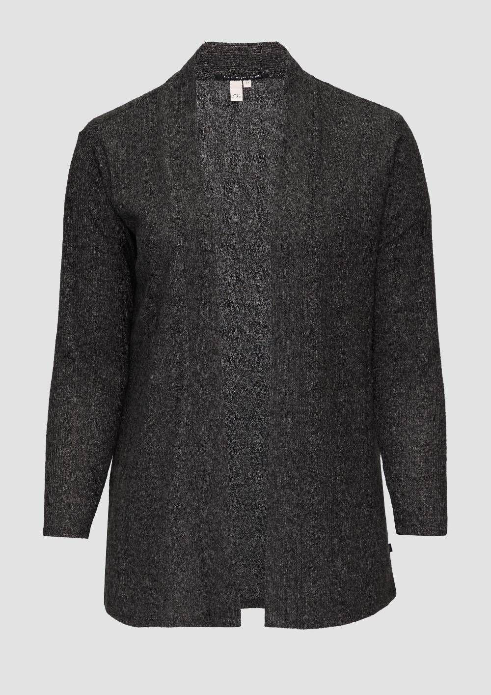 S.Oliver Gerippter Long-Cardigan In Melierter Optik