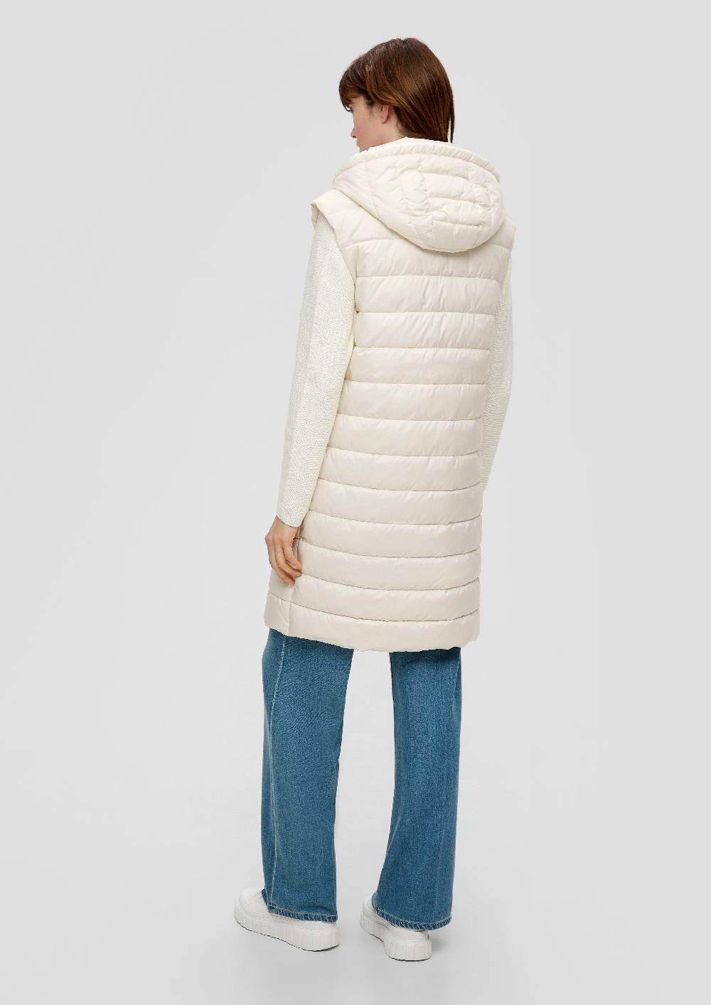 S.Oliver Gesteppte Longweste Mit Abnehmbarer Kapuze