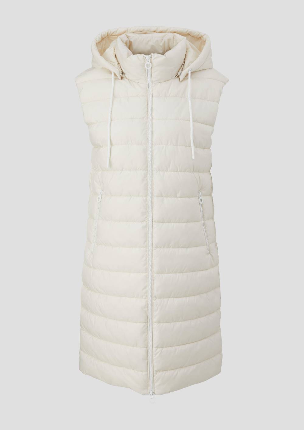 S.Oliver Gesteppte Longweste Mit Abnehmbarer Kapuze