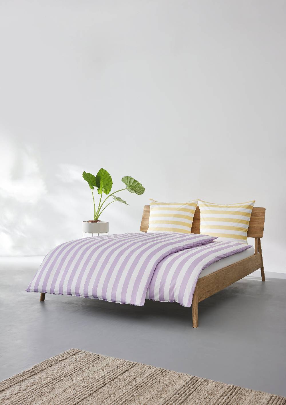 S.Oliver Gestreifte Bettwäsche In Colour-Blocking-Optik
