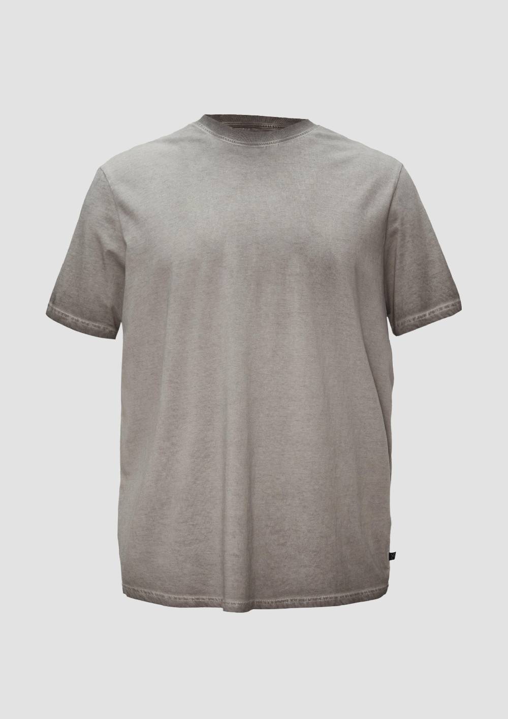 S.Oliver Gewaschenes T-Shirt Mit Rundhalsausschnitt