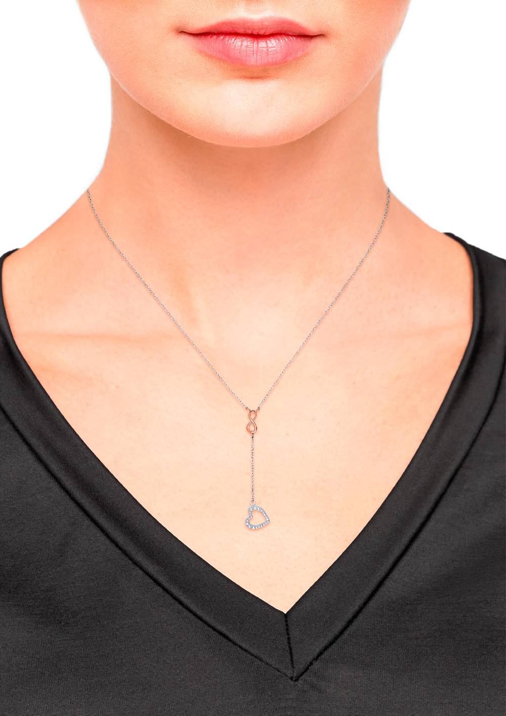 S.Oliver Halsschmuck Rhodiniert+rosévergoldet Aus Silber