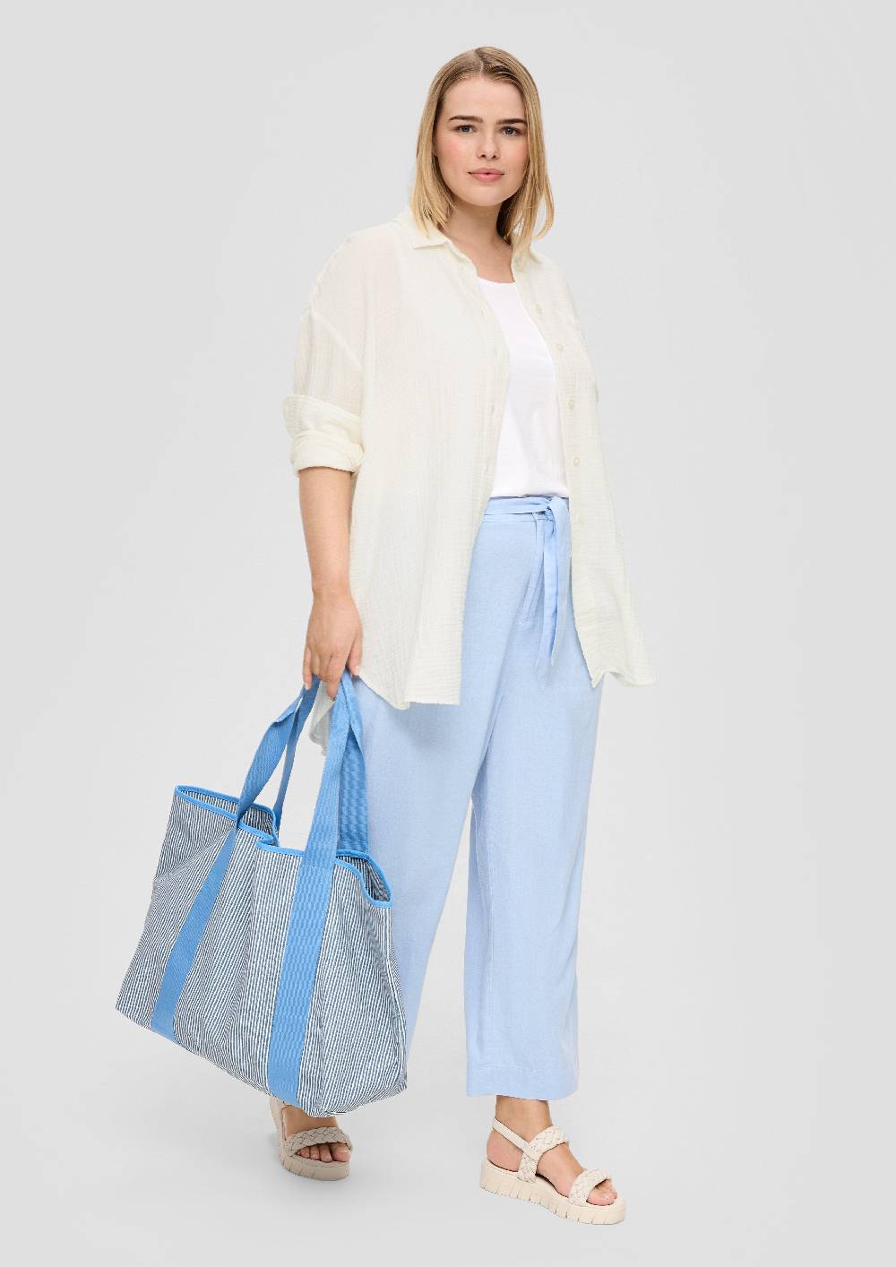 S.Oliver Hemdbluse Aus Baumwolle Mit Verlängertem Rückenteil