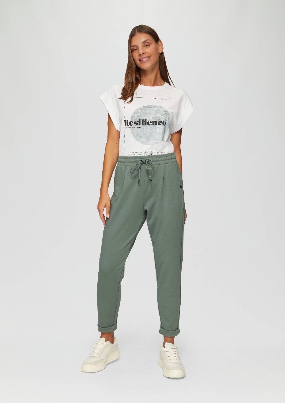 S.Oliver Hose Aus Interlock-Jersey Mit Schmal Zulaufendem Bein