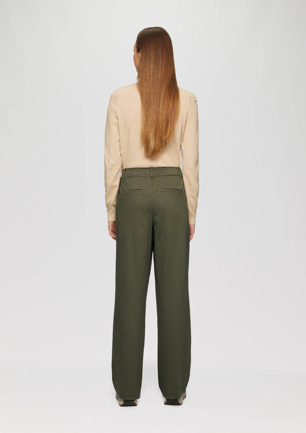 S.Oliver Hose Aus Interlockjersey Mit Twillstruktur Und Wide Leg