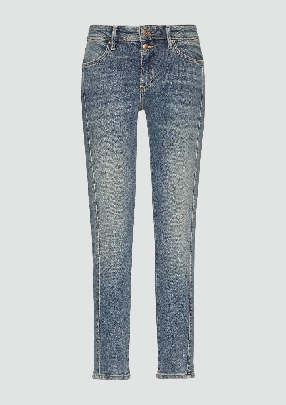 S.Oliver Jeans Betsy / Slim Fit / Mid Rise / Slim Leg / Mit Seitlichem Nahtdetail