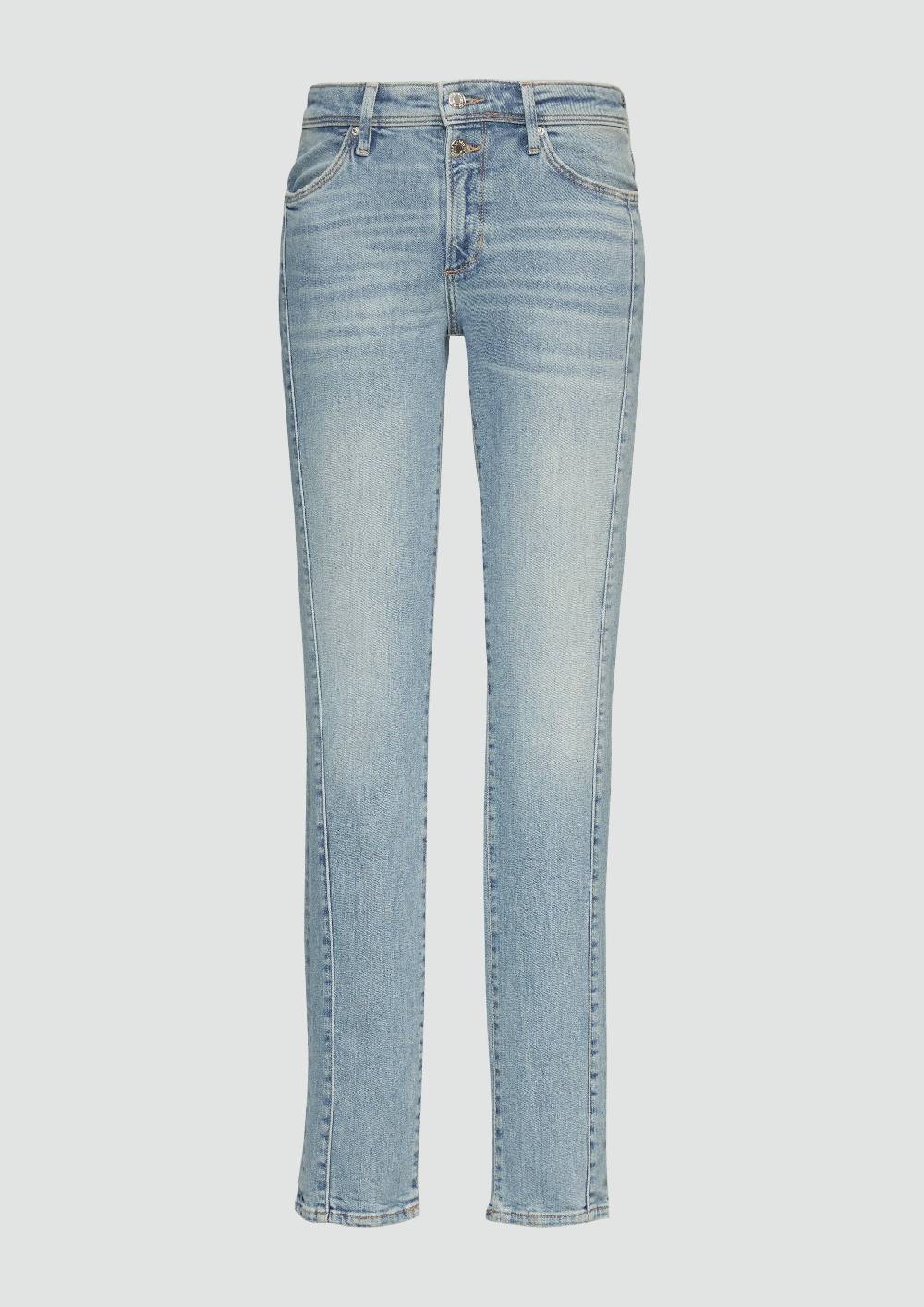S.Oliver Jeans Betsy / Slim Fit / Mid Rise / Slim Leg / Mit Seitlichem Nahtdetail