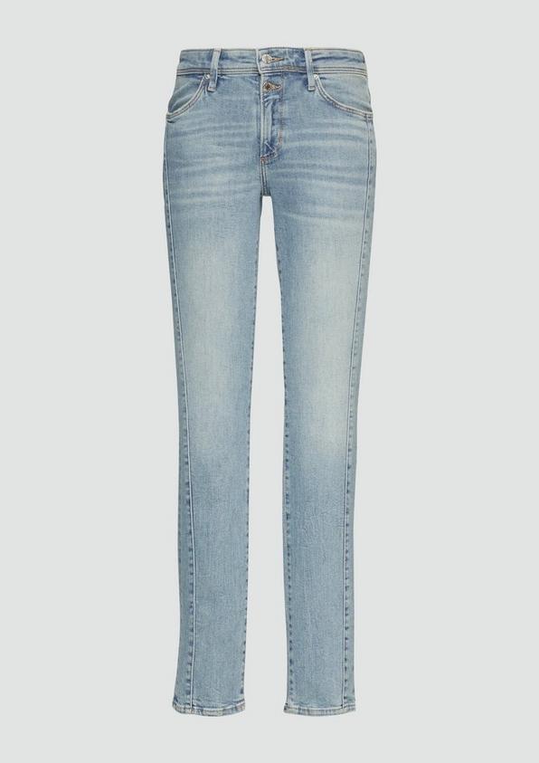s.Oliver Jeans Betsy / Slim Fit / Mid Rise / Slim Leg / mit seitlichem Nahtdetail