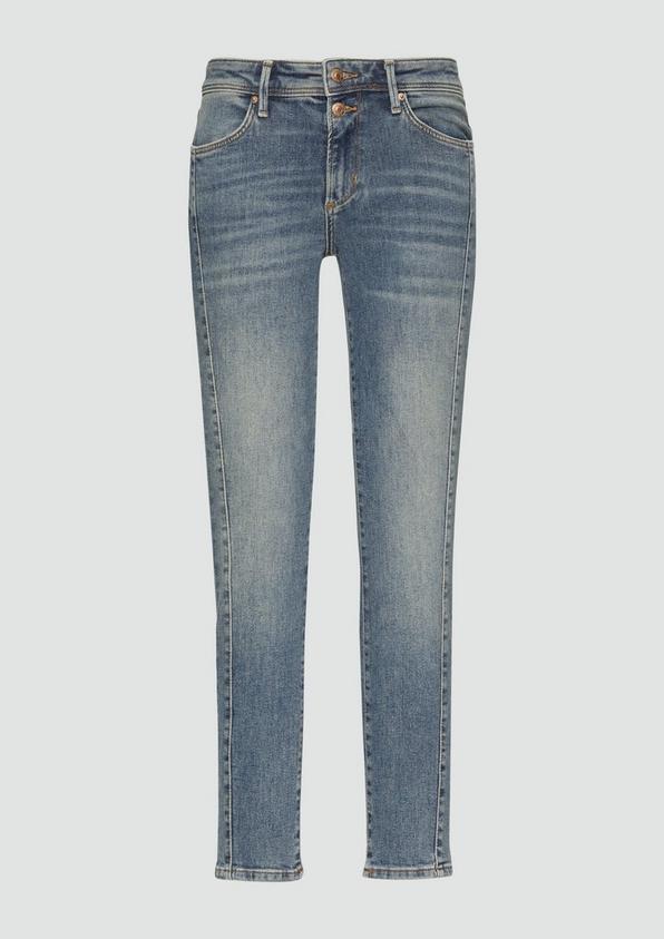 s.Oliver Jeans Betsy / Slim Fit / Mid Rise / Slim Leg / mit seitlichem Nahtdetail