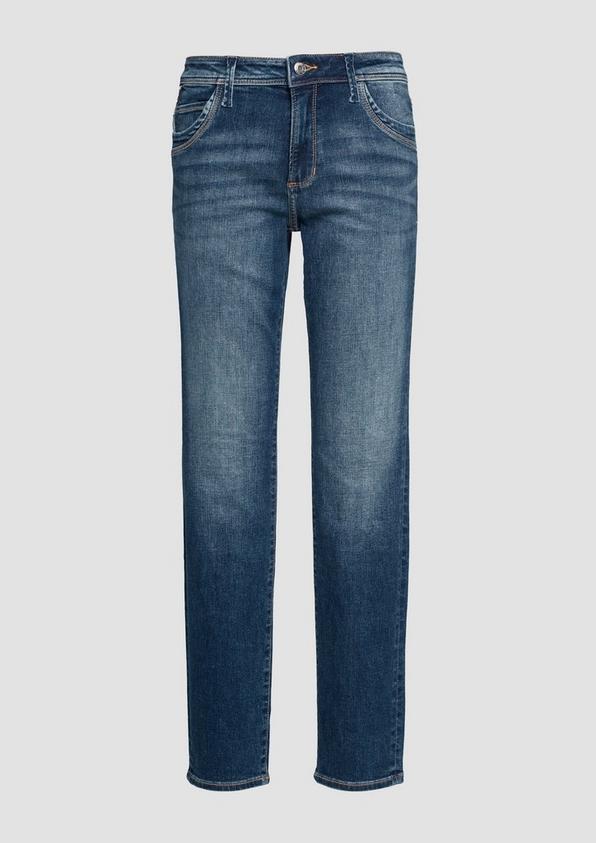 s.Oliver Jeans Betsy / Slim Fit / Mid Rise / Slim Leg / mit Zipp-Detail
