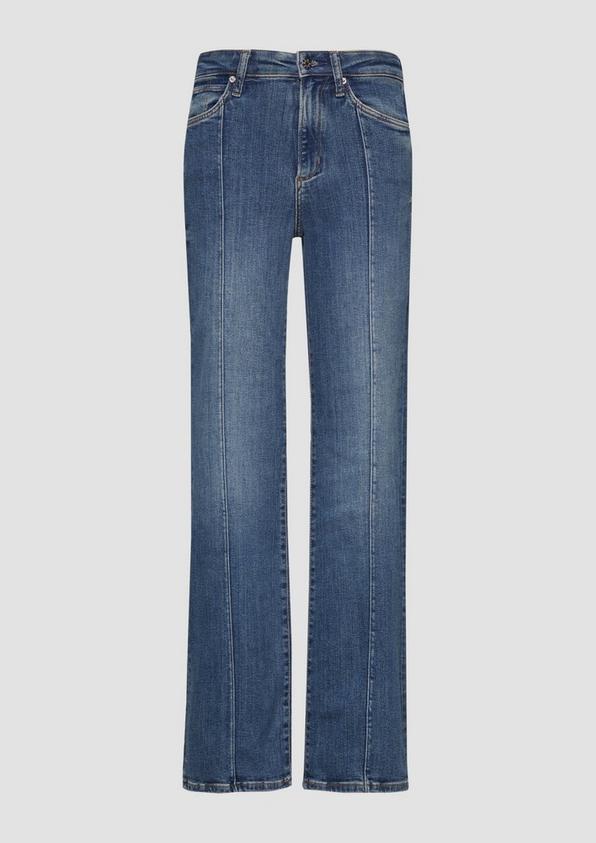 s.Oliver Jeans Flare / Slim Fit / Mid Rise / Flared Leg / mit Nahtdetail