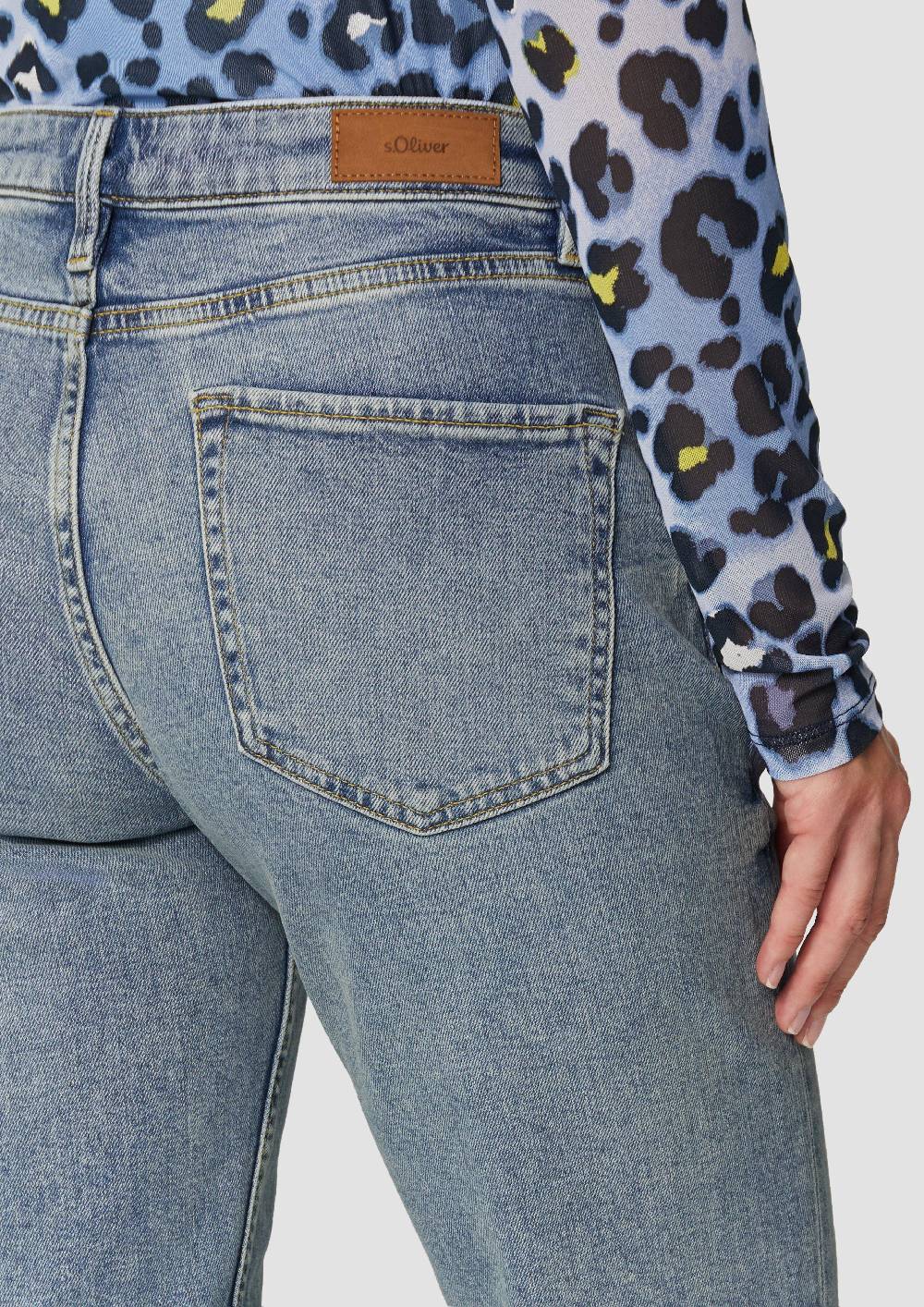 S.Oliver Jeans Karolin / Regular Fit / Mid Rise / Straight Leg / Used-Details