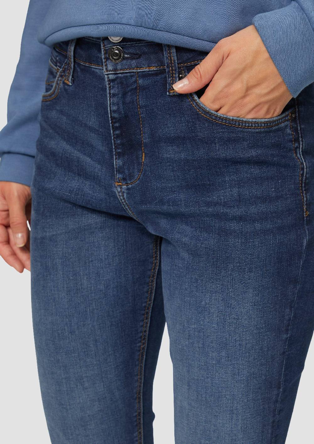 S.Oliver Jeans Reena / Slim Fit / High Rise / Flared Leg / Doppelter Bund