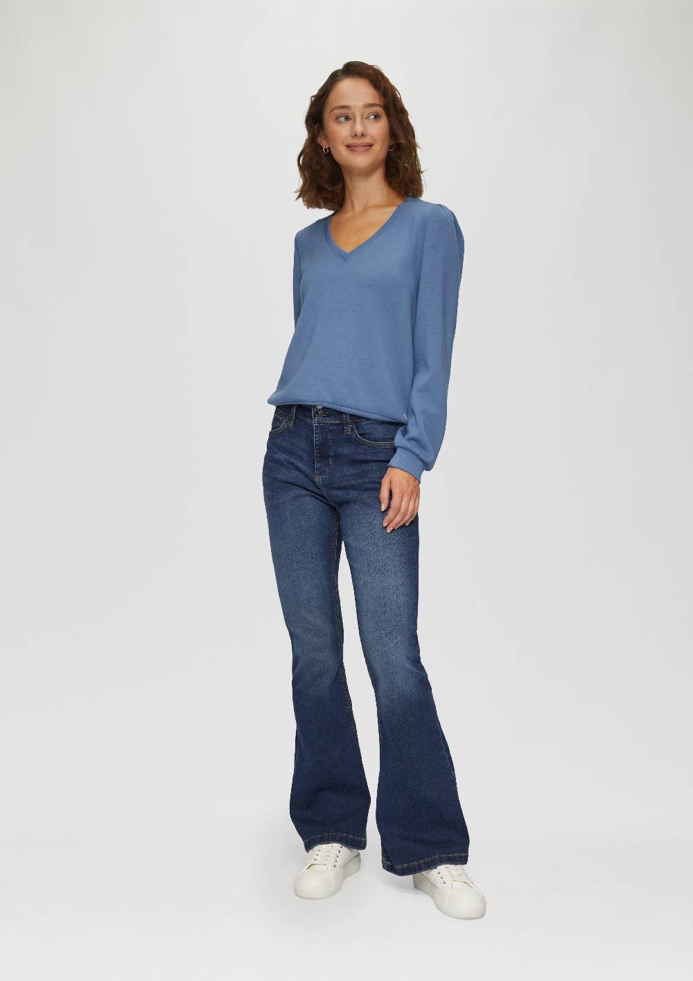 S.Oliver Jeans Reena / Slim Fit / High Rise / Flared Leg / Doppelter Bund