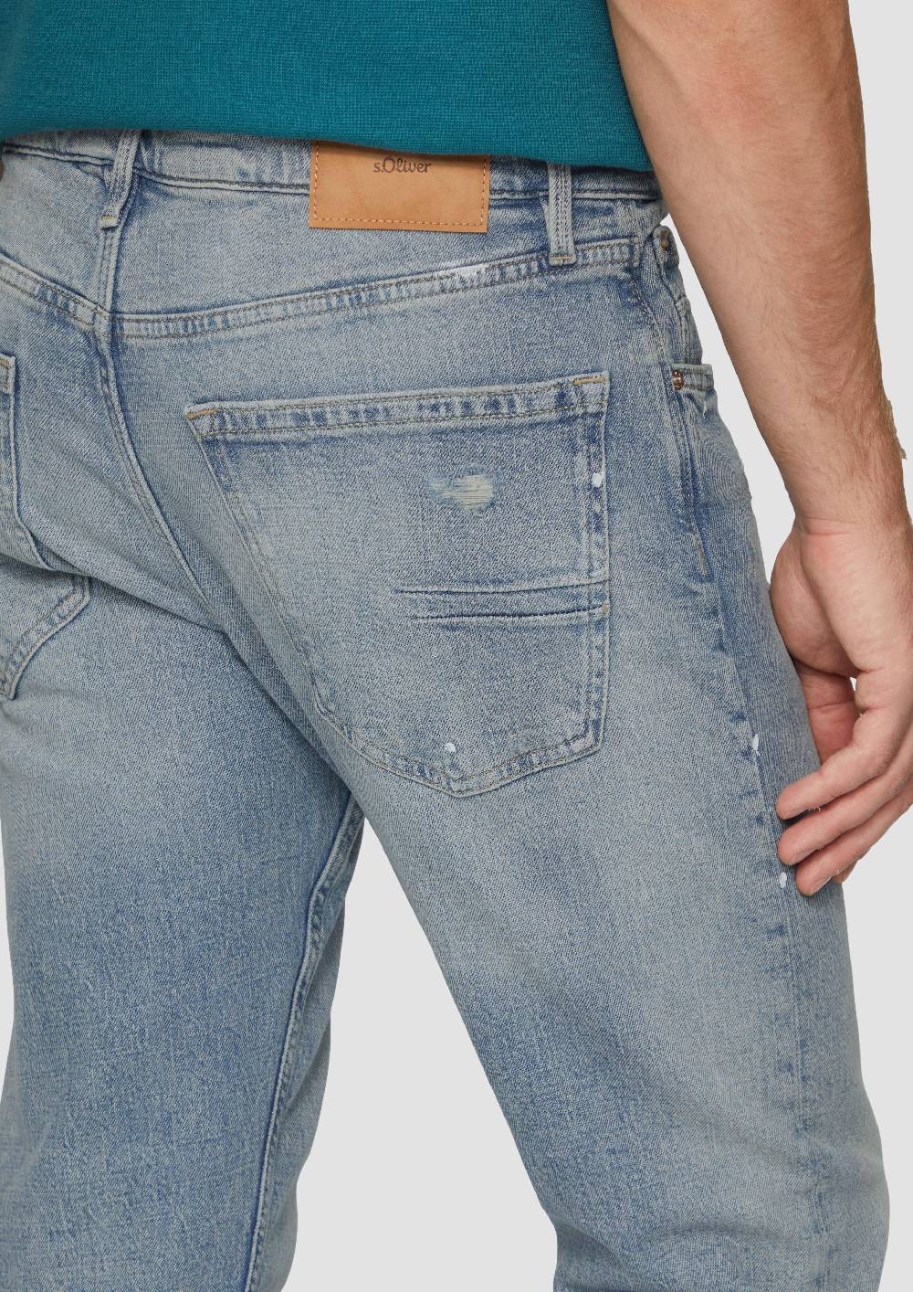 S.Oliver Jeans / Regular Fit / Mid Rise / Straight Leg / Mit Colour-Spots