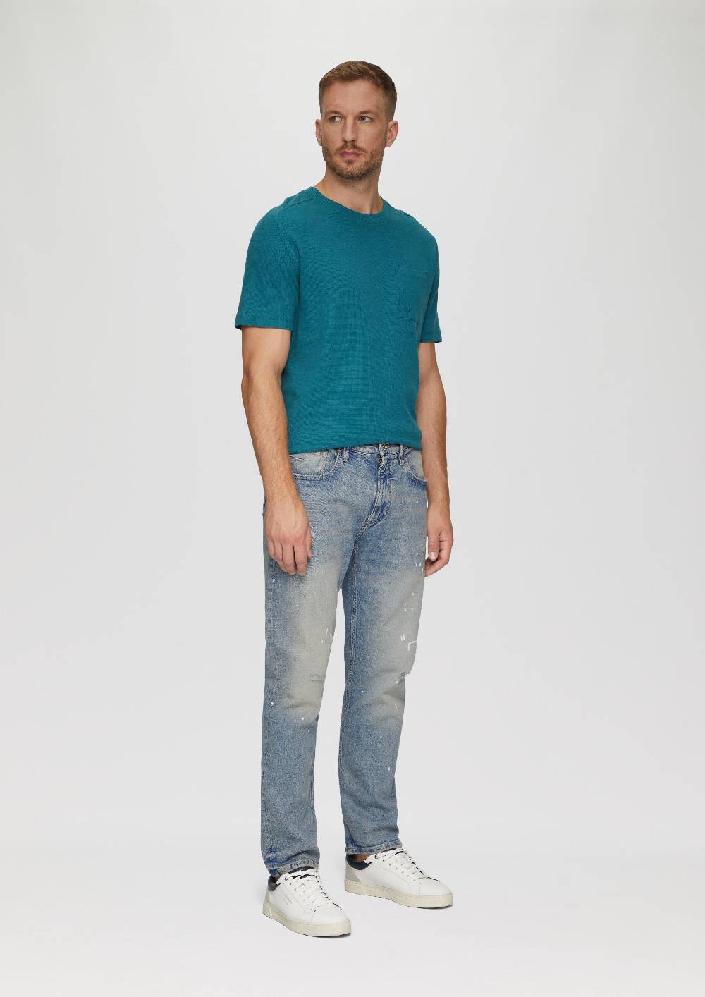S.Oliver Jeans / Regular Fit / Mid Rise / Straight Leg / Mit Colour-Spots