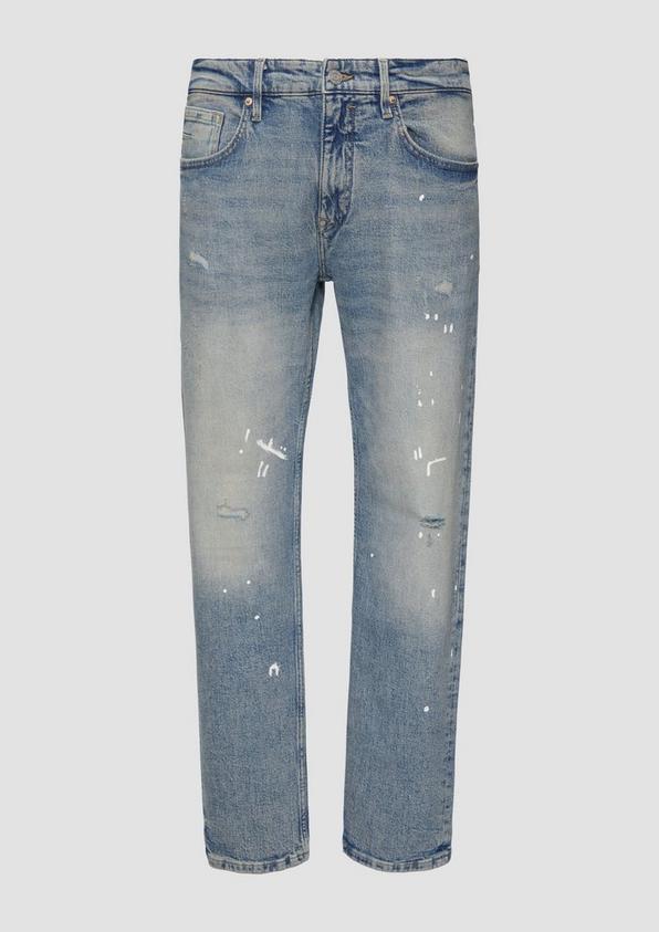 s.Oliver Jeans / Regular Fit / Mid Rise / Straight Leg / mit Colour-Spots