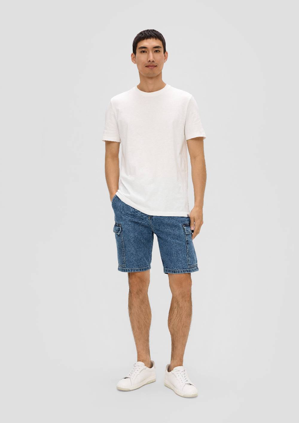 S.Oliver Jeans-Shorts / High Rise / Cargo-Taschen / Aus Reiner Baumwolle