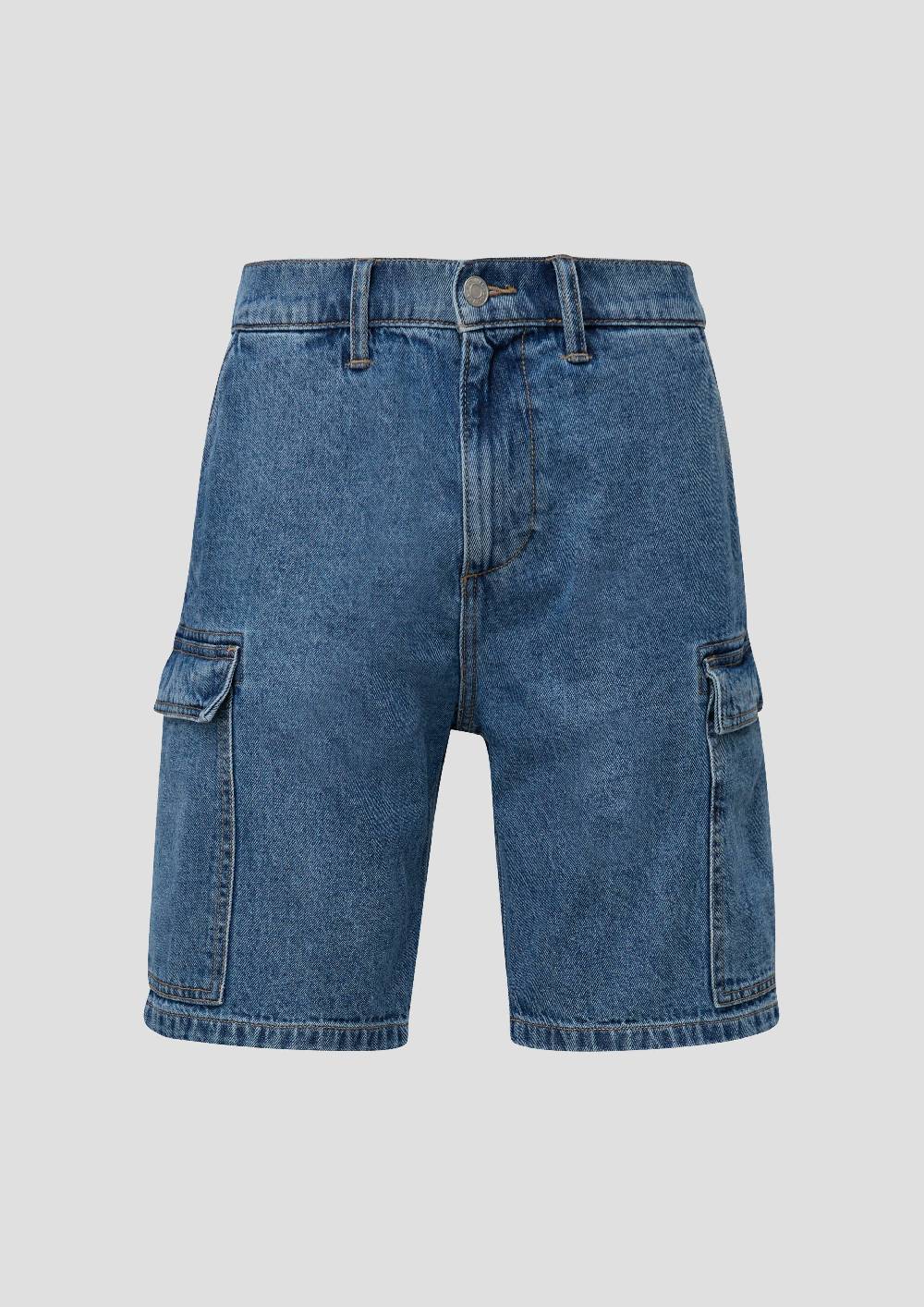 S.Oliver Jeans-Shorts / High Rise / Cargo-Taschen / Aus Reiner Baumwolle
