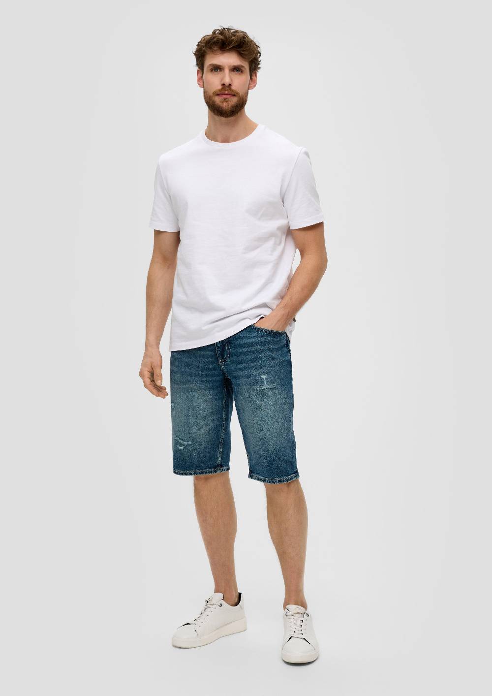 S.Oliver Jeans-Shorts / Regular Fit / Mid Rise / Straight Leg