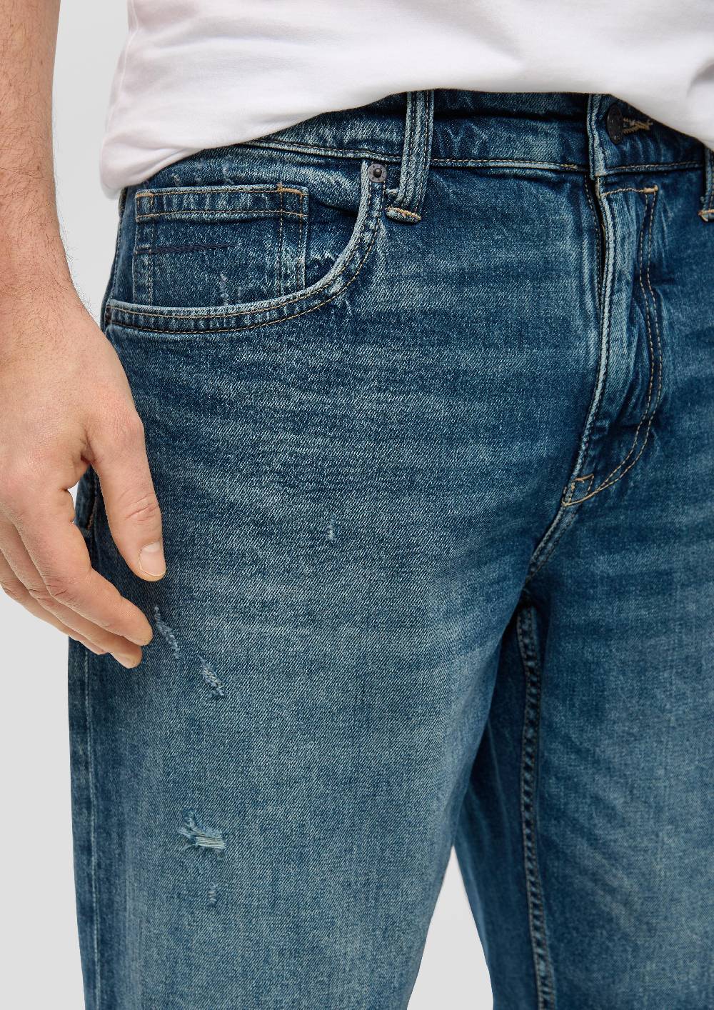 S.Oliver Jeans-Shorts / Regular Fit / Mid Rise / Straight Leg