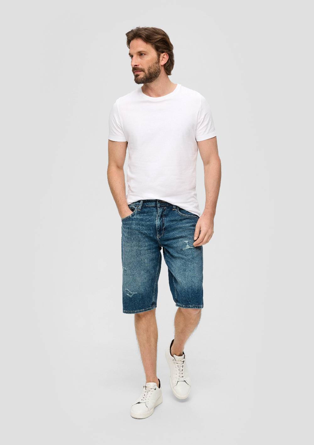 S.Oliver Jeans-Shorts / Regular Fit / Mid Rise / Straight Leg
