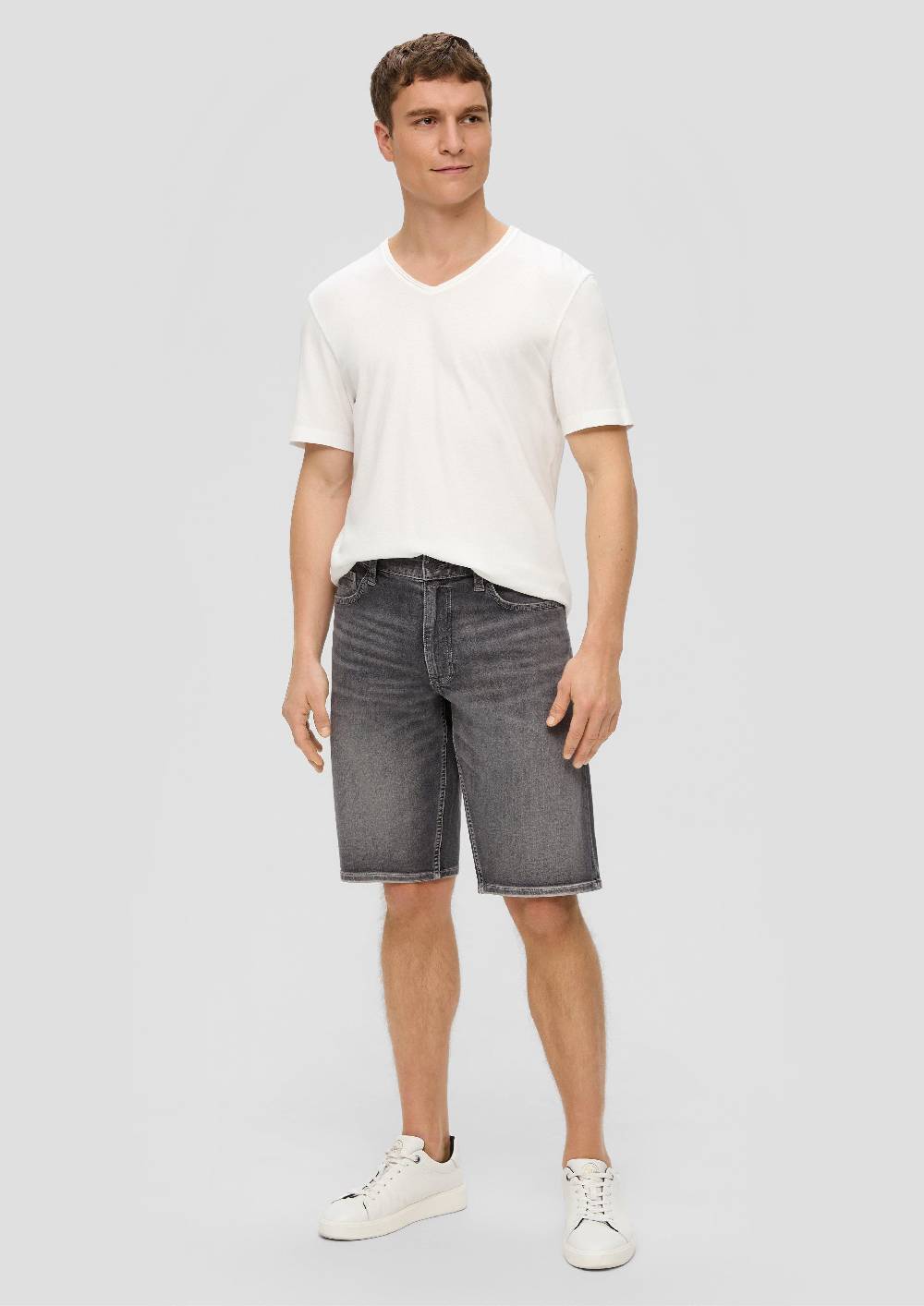 S.Oliver Jeans-Shorts / Regular Fit / Mid Rise / Straight Leg