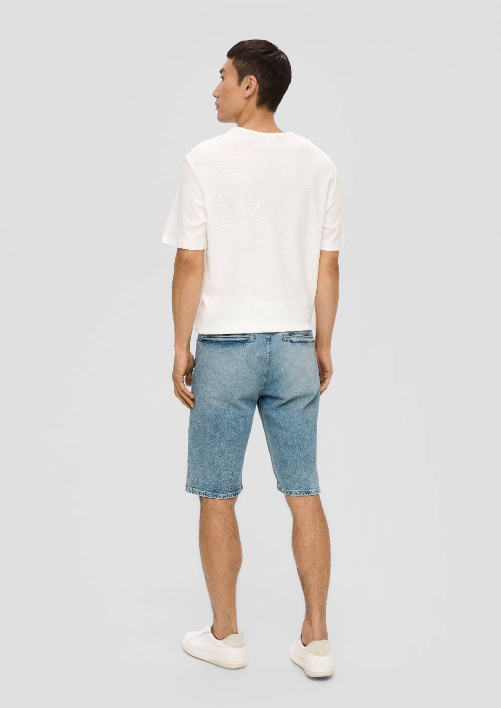 S.Oliver Jeans-Shorts / Regular Fit / Mid Rise / Straight Leg / Mit Elastikbund
