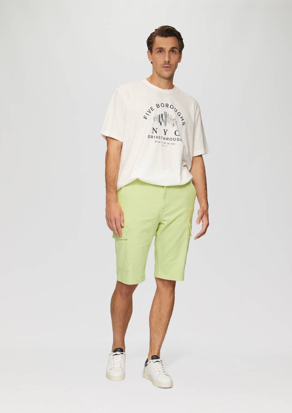 S.Oliver Jeans-Shorts / Relaxed Fit / High Rise / Straight Leg / Cargotaschen