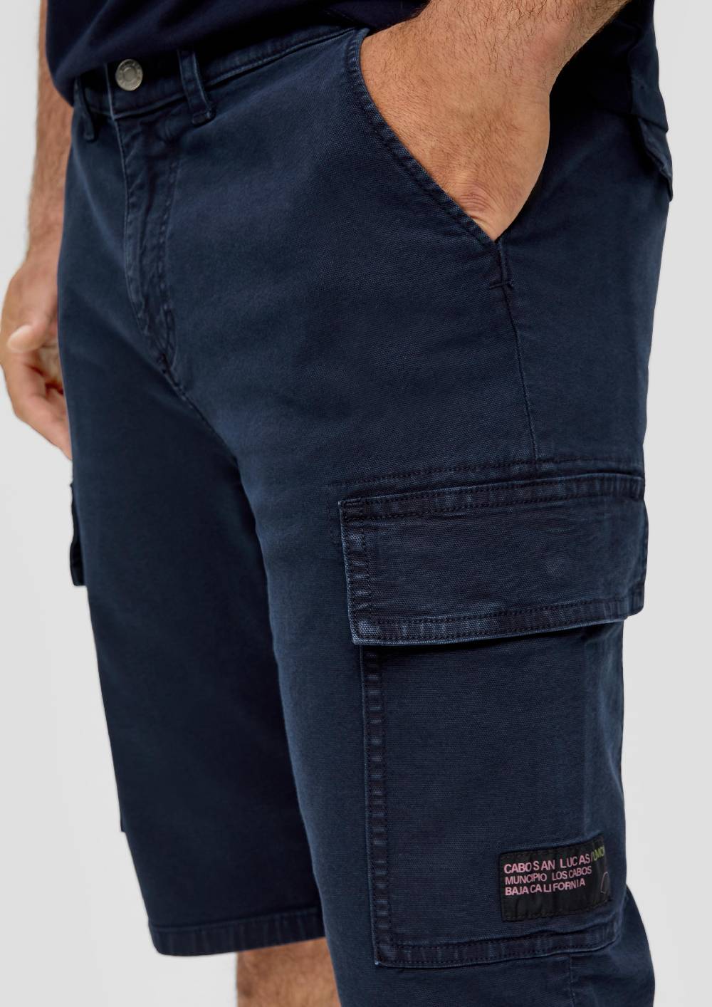 S.Oliver Jeans-Shorts / Relaxed Fit / High Rise / Straight Leg / Cargotaschen