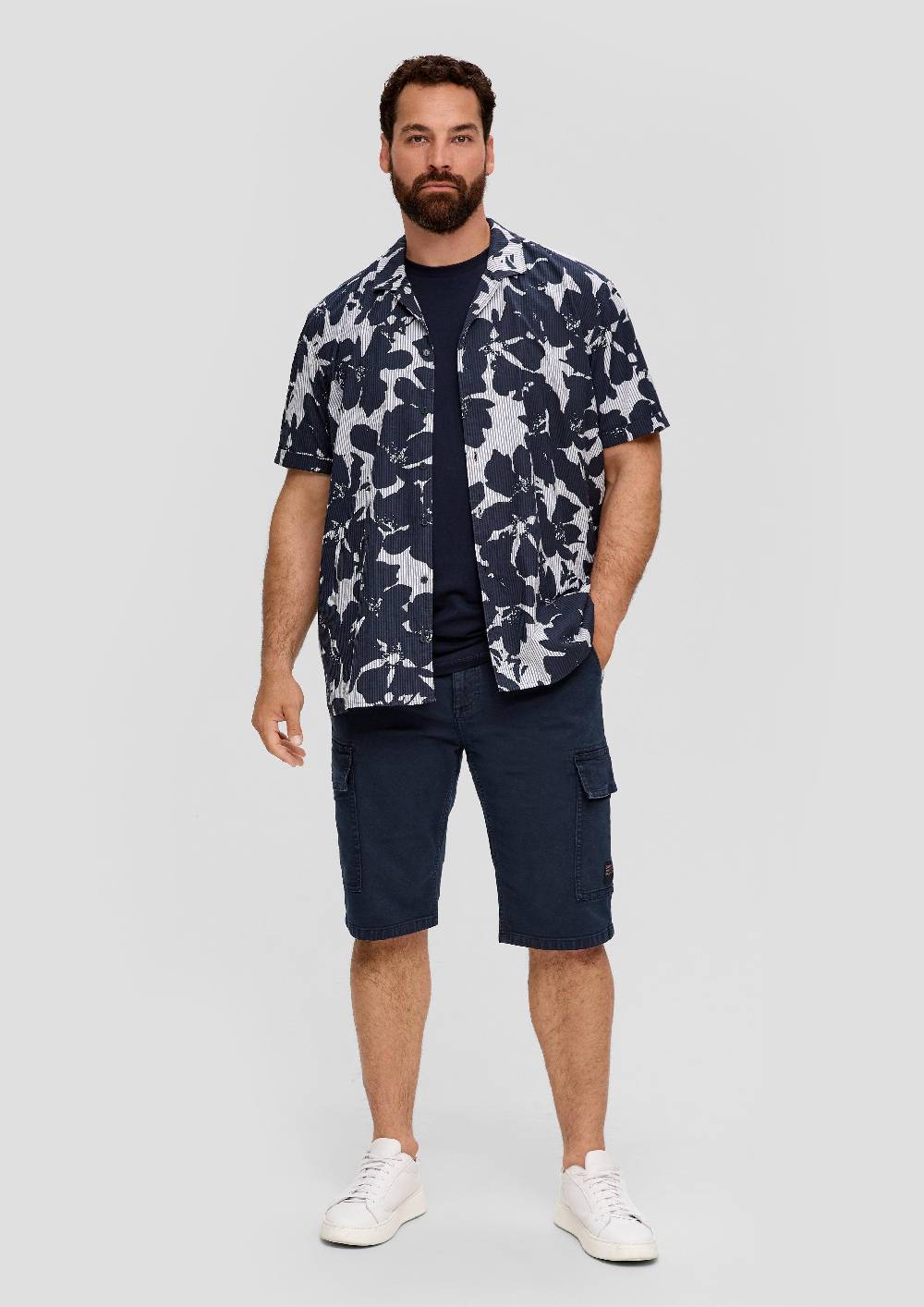 S.Oliver Jeans-Shorts / Relaxed Fit / High Rise / Straight Leg / Cargotaschen